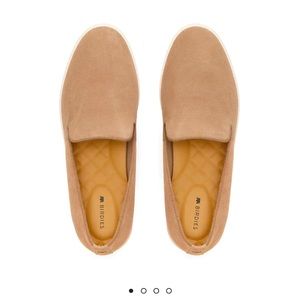 Birdies suede Slip on sneakers in “shell” (tan)